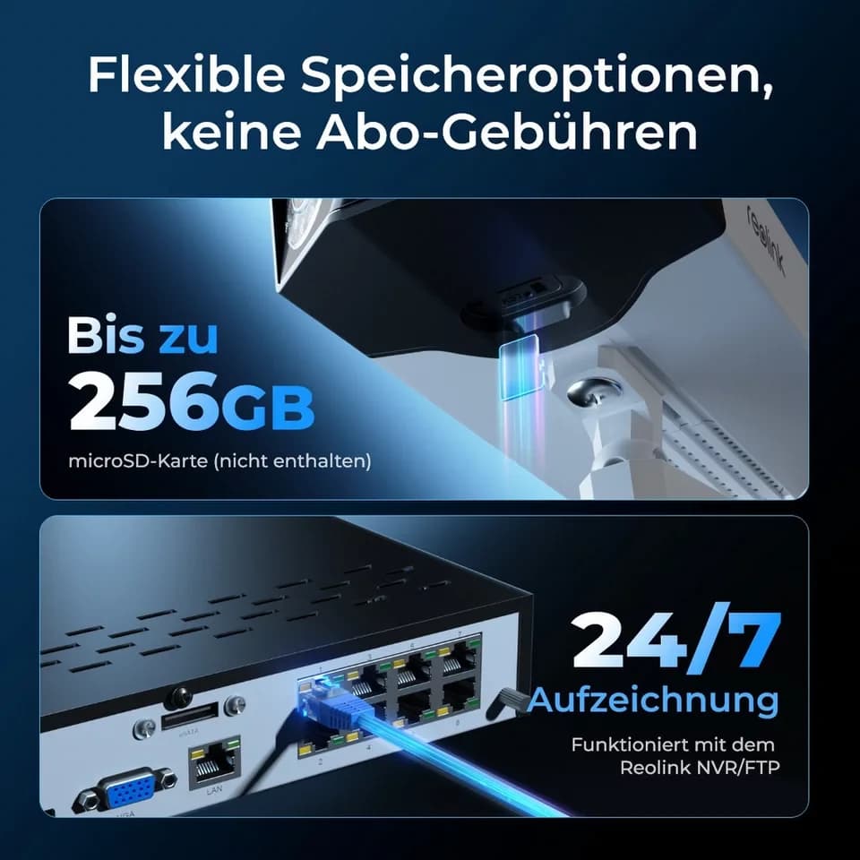 Reolink Überwachungskamera PoE 16MP Ultra HD, DUO 3 POE (Außenbereich, 1-tlg., Dual-Objektiv,180° Pan,Farb-Nachtsicht,Person/Fahrzeug/Tier-Erkennung) - Thumbnail 7