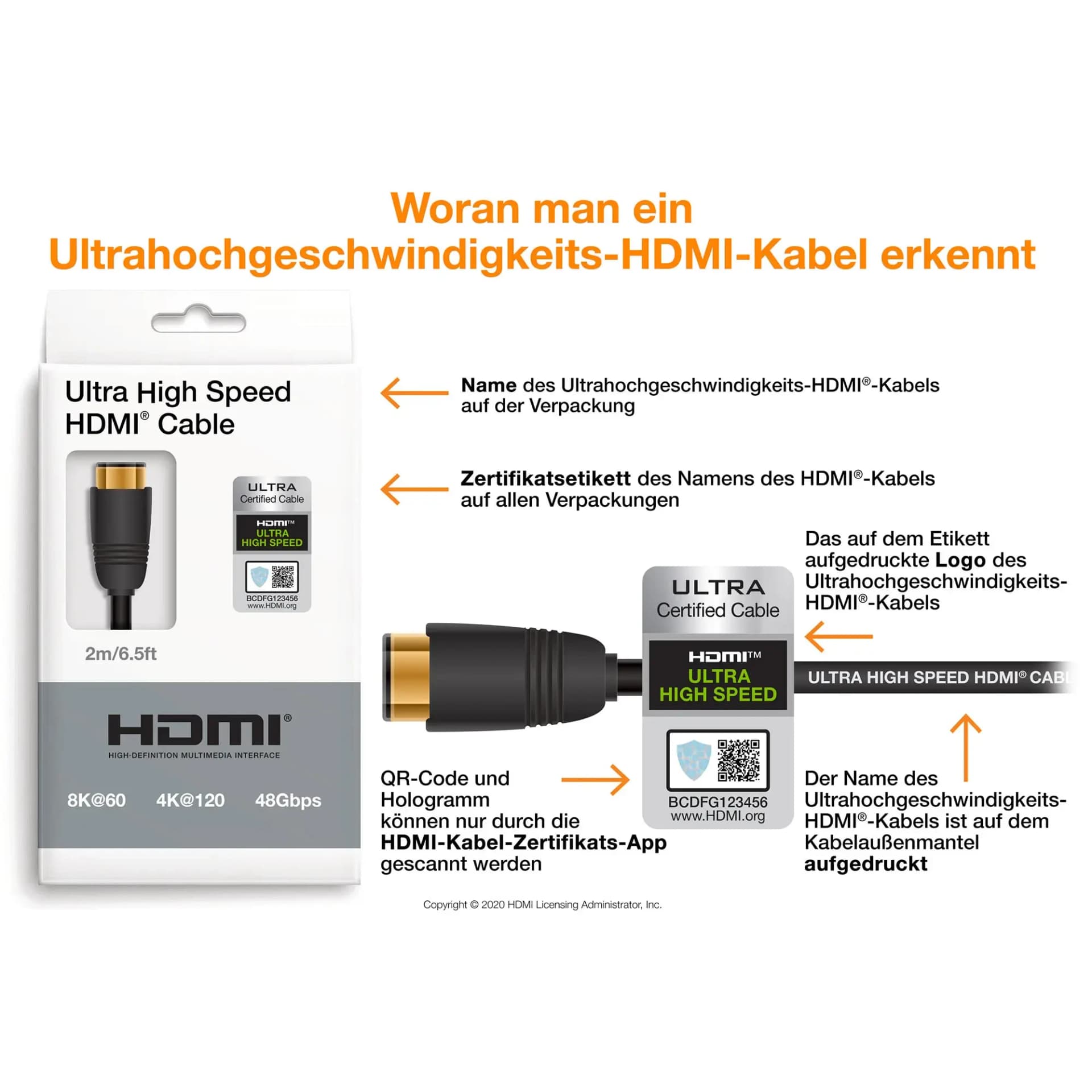 in-akustik Star II HDMI-Kabel, HDMI 2.1b Ultra High Speed, 48 Gbit/s, 3,0 m, schwarz - Thumbnail 4