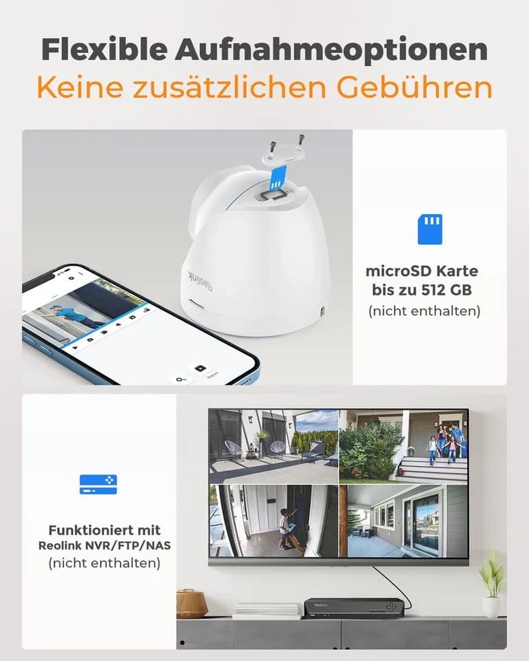 Reolink Überwachungskamera RLC-820A 4K UHD PoE (Außenbereich, 1-tlg., Personen-/Autoerkennung, 8MP, IP66 Wasserfest, Audio Aufnahme) - Thumbnail 8
