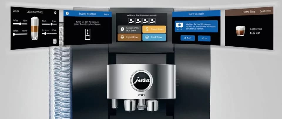 JURA Kaffeevollautomat 15609 Z10 (EB), Aluminium Black, 51 Spezialitäten, Touch, Light & Cold Brew - Thumbnail 7