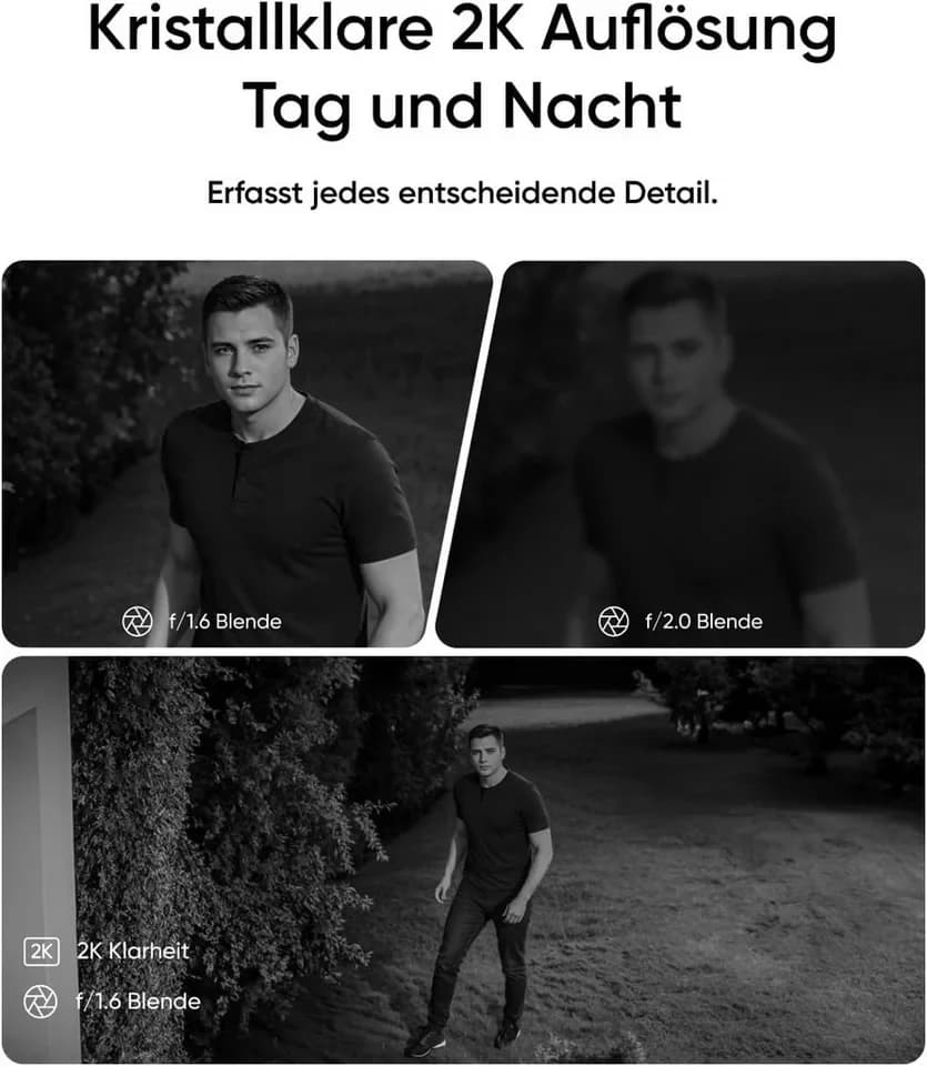 eufy Security Überwachungskamera eufy eufyCam E30 2K Kabellose Solar-Überwachungskamera Außen (Außenbereich, 4-tlg., 360°-Ansicht, 2K-Auflösung) - Thumbnail 5