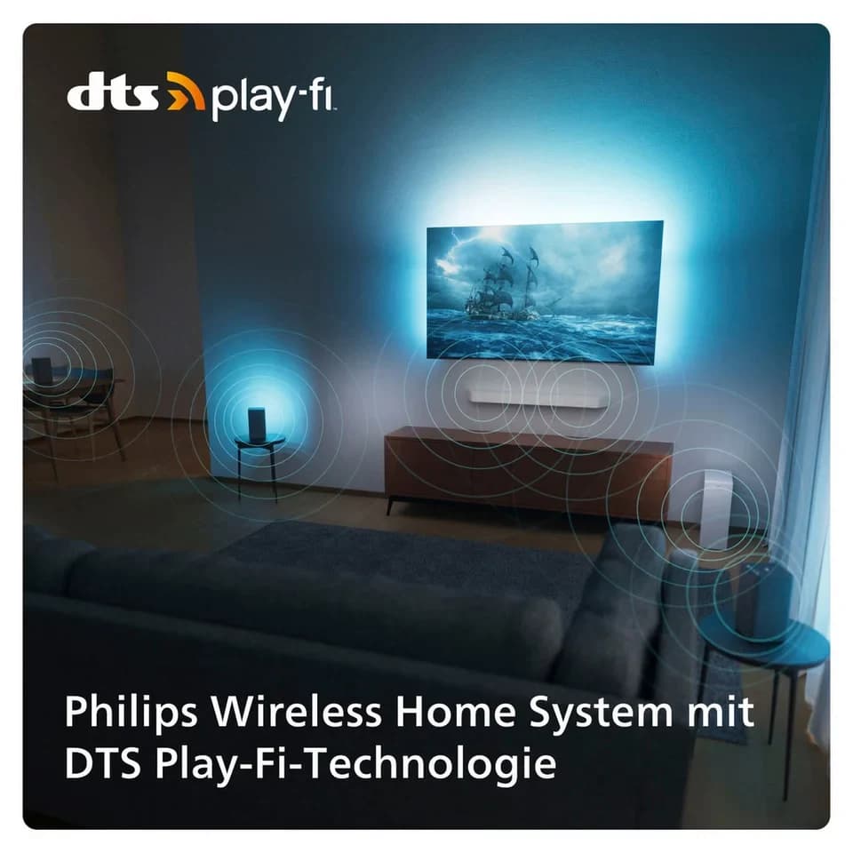 Philips 77OLED909/12 OLED-Fernseher (194 cm/77 Zoll, 4K Ultra HD, Smart-TV, Google TV) - Thumbnail 10