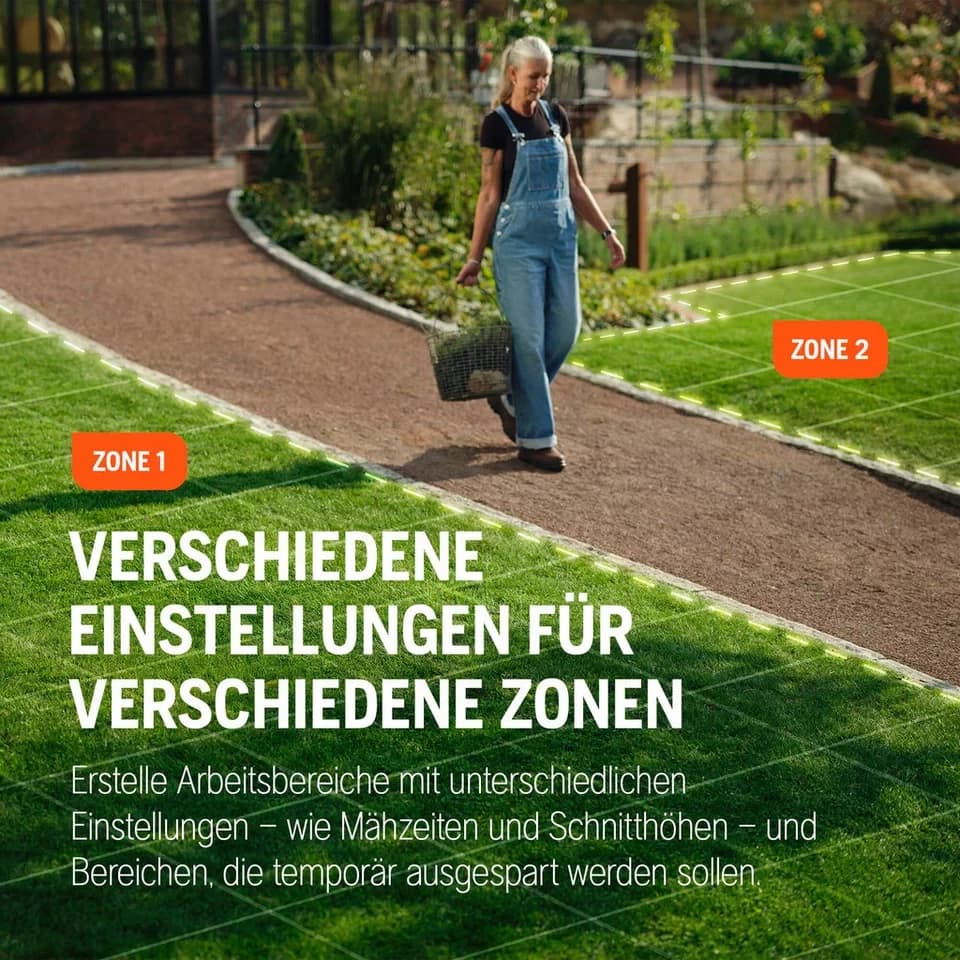 Husqvarna Rasenmähroboter Automower® Aspire R6V, bis 600 m² Rasenfläche, ohne Begrenzungskabel, Objekterkennung, GPS-Navigation, WLAN-Steuerung - Thumbnail 8