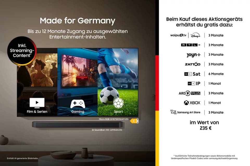 Samsung GQ55LS03FAU QLED-Fernseher (138 cm/55 Zoll, 4K Ultra HD, Smart-TV, The Frame, Mattes Display, Art Mode, Rahmen austauschbar, Dolby Atmos) - Thumbnail 2