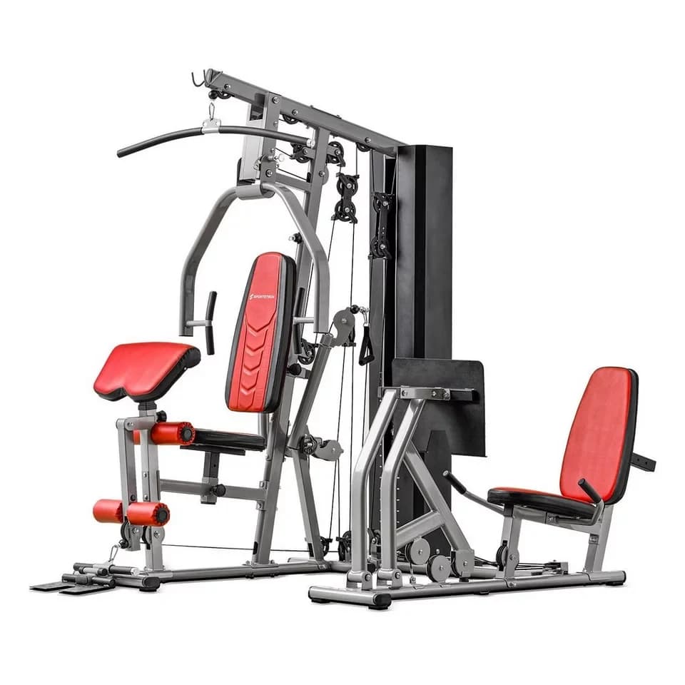 Sportstech Kraftstation HGX300, 50+ Übungen, Beinpresse, 16 Gewichtsblöcke