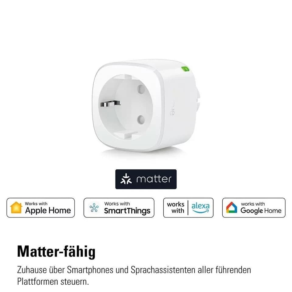 EVE Steckdose Eve Energy-Smarte Steckdose mit Verbrauchsmessung (Matter), 1-St., unterstützt Matter - Thumbnail 2