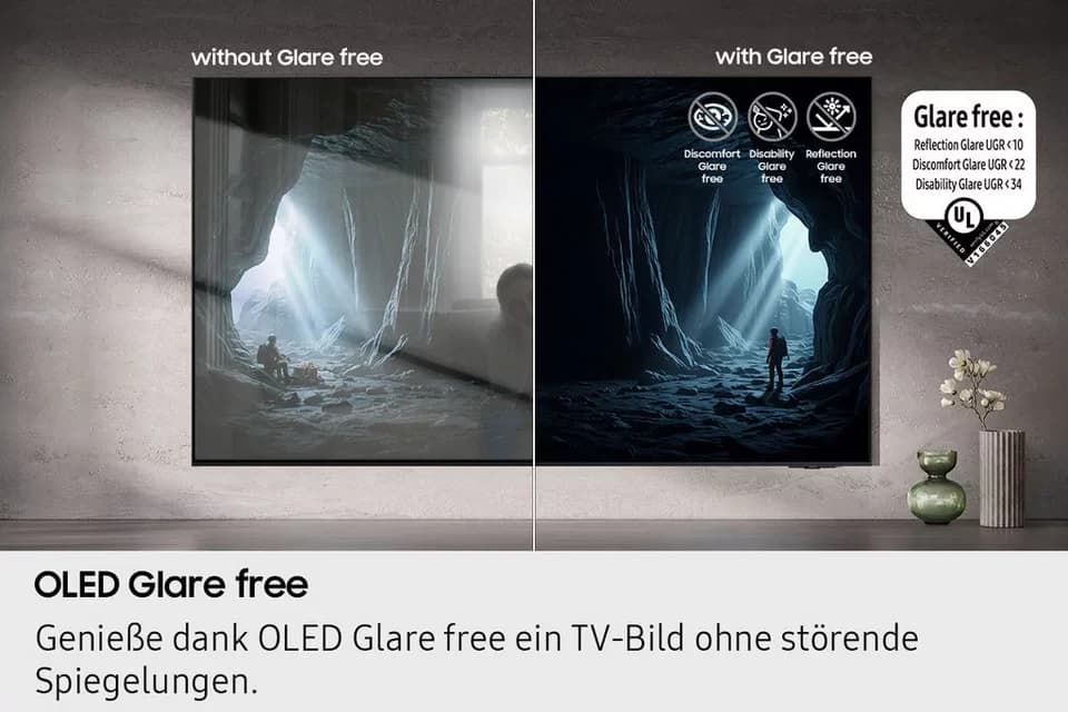 Samsung GQ65S95FAT OLED-Fernseher (163 cm/65 Zoll, 4K Ultra HD, Smart-TV, HDR Pro & Glare Free, Dolby Atmos & AI Sound, Gaming Hub, bis zu 165Hz) - Thumbnail 6