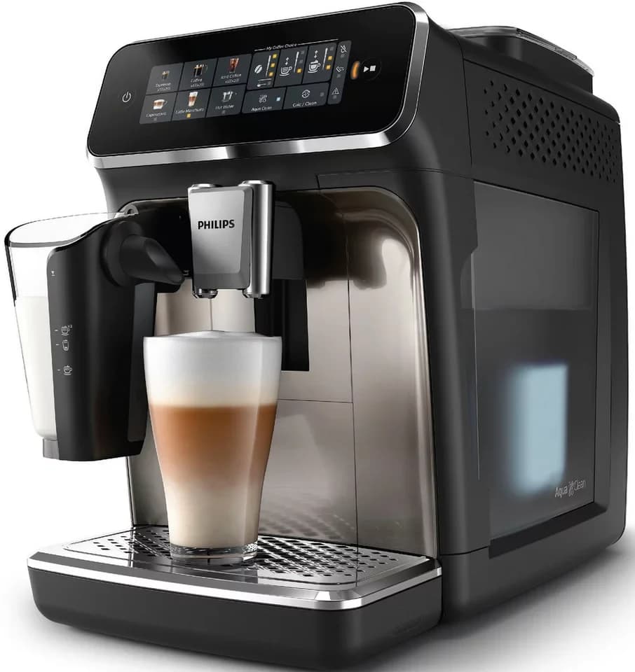 Philips Kaffeevollautomat EP3347/90 3300 Series, 6 Getränke (heiß oder eisgekühlt), LatteGo-Milchsystem, SilentBrew Technologie - Thumbnail 3