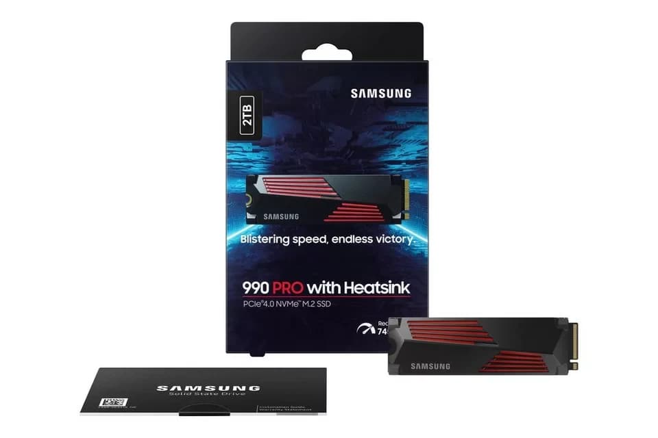Samsung 990 PRO Heatsink interne SSD (2TB) 2,5" 7450 MB/S Lesegeschwindigkeit, 6900 MB/S Schreibgeschwindigkeit, mit Kühlkörper - Thumbnail 5
