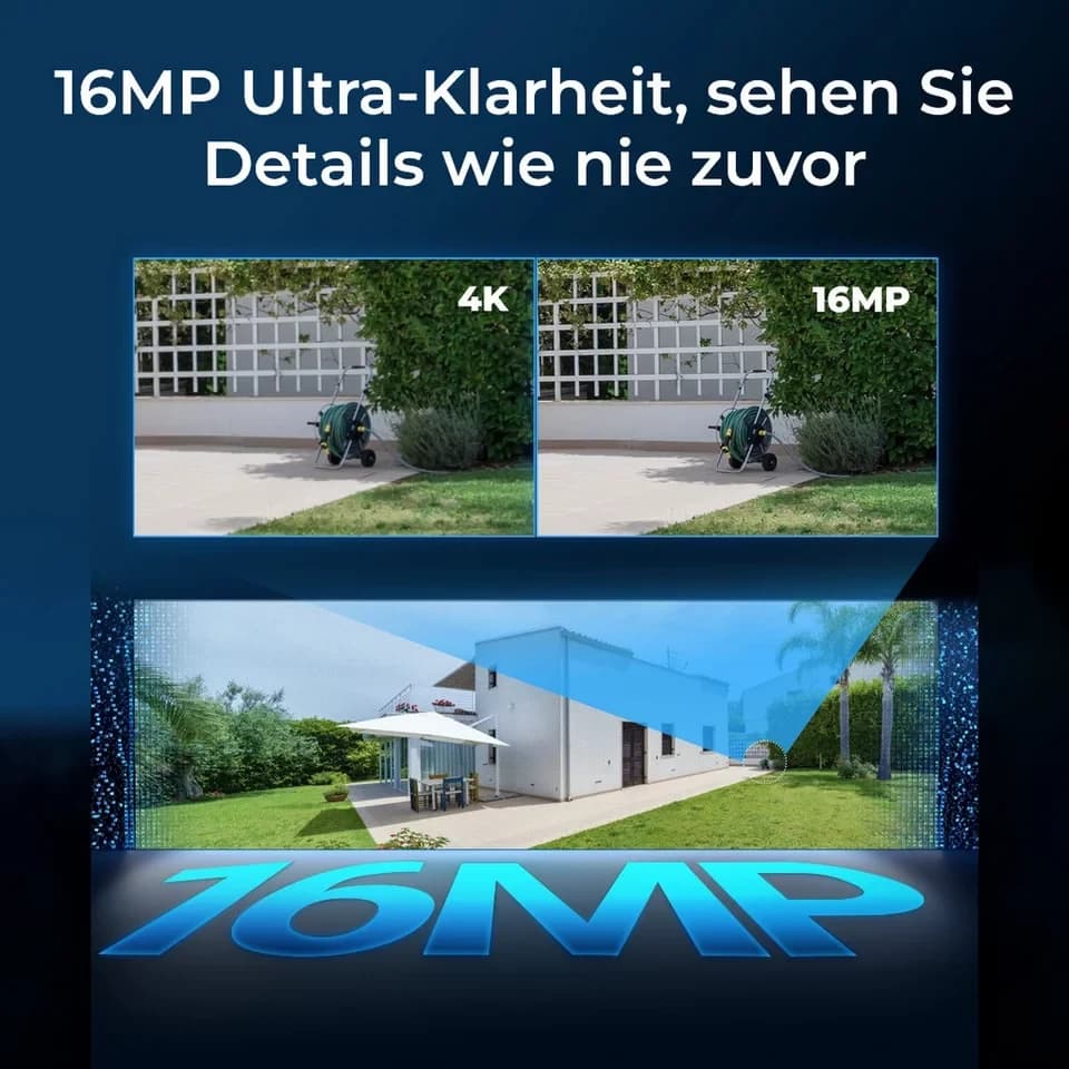 Reolink Überwachungskamera PoE 16MP Ultra HD, DUO 3 POE (Außenbereich, 1-tlg., Dual-Objektiv,180° Pan,Farb-Nachtsicht,Person/Fahrzeug/Tier-Erkennung) - Thumbnail 2