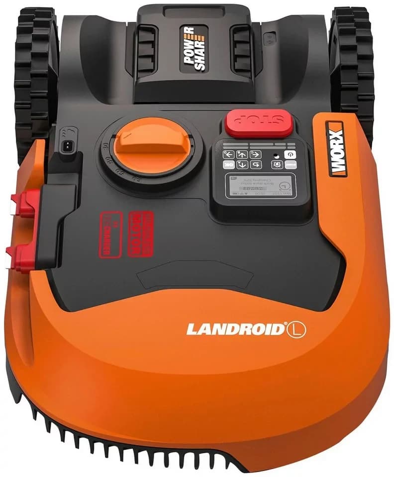 Worx Rasenmähroboter Landroid L2000, bis 2000 m² Rasenfläche, (Set), 2000m², 20V/5Ah, 22cm/30-60mm, WiFi/Bluetooth, Cut to edge, PowerShare - Thumbnail 4