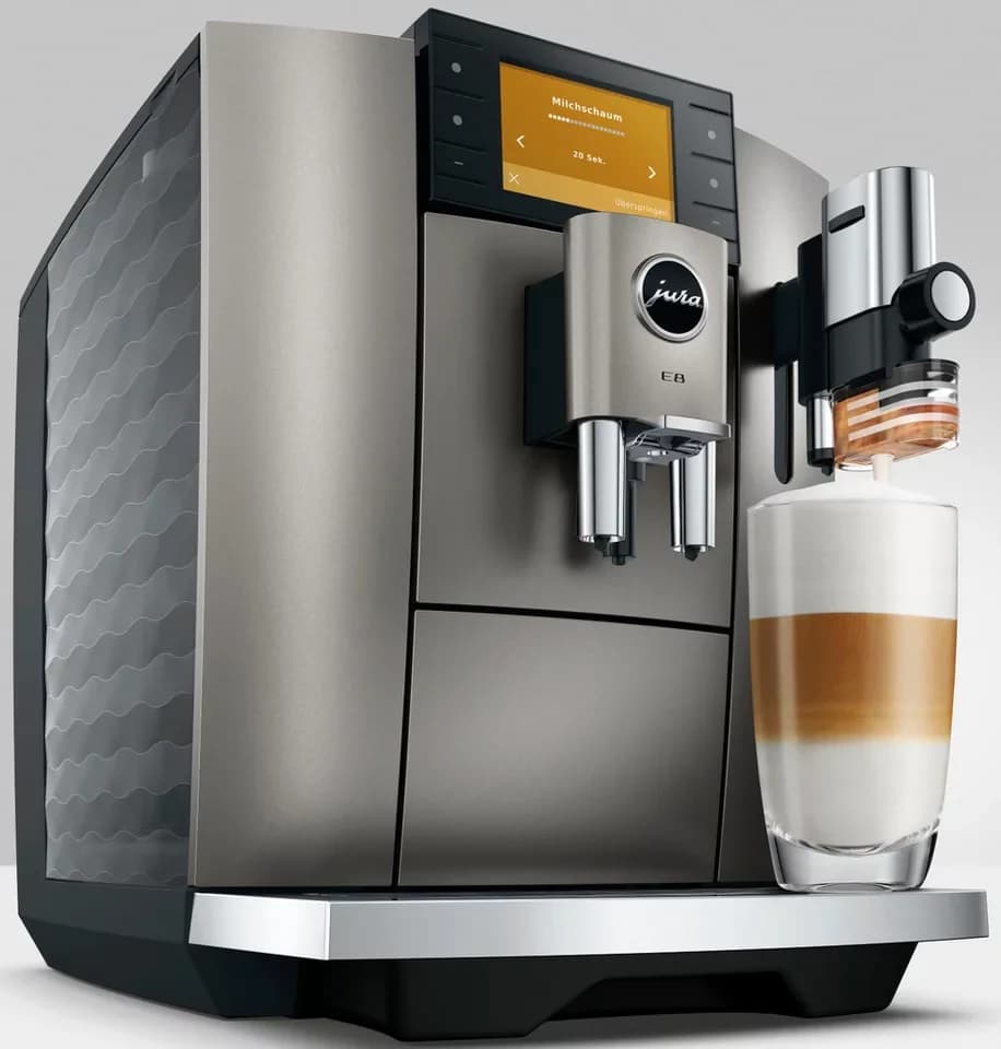 JURA Kaffeevollautomat 15712 E8 (ED), Midnight Silver, 27 Spezialitäten, WiFi, Hot & Light Brew, Sweet - Thumbnail 6