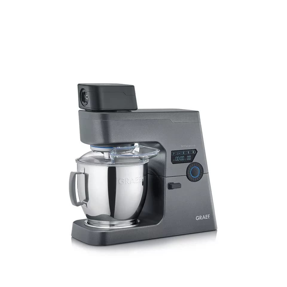 Graef Küchenmaschine, 800 W, Hochwertiges Vollmetall-Getriebe, Robustes Gehäuse im MYestro-Design - Thumbnail 2