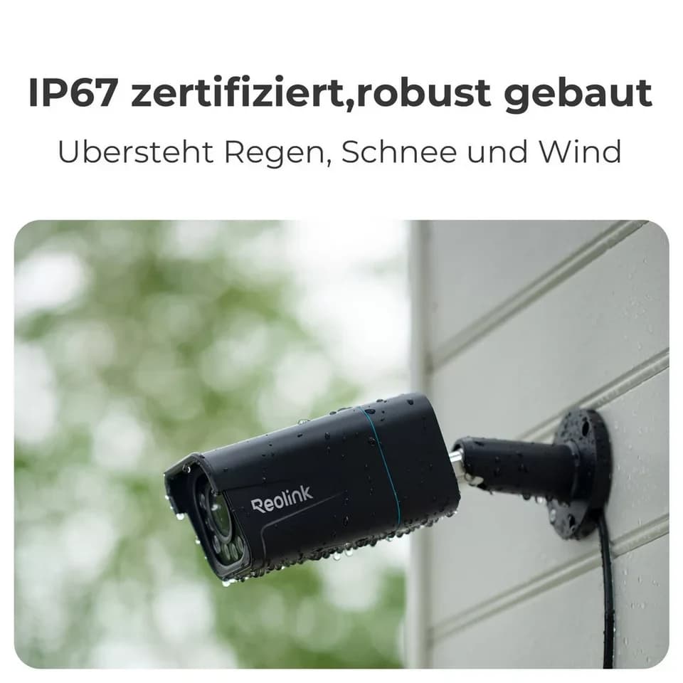 Reolink Überwachungskamera 811A 8MP PoE (Außenbereich, Human-/Autoerkennung, Farbige Nachtsicht, 4K, 2-Wege-Audio, 5X Zoom) - Thumbnail 6