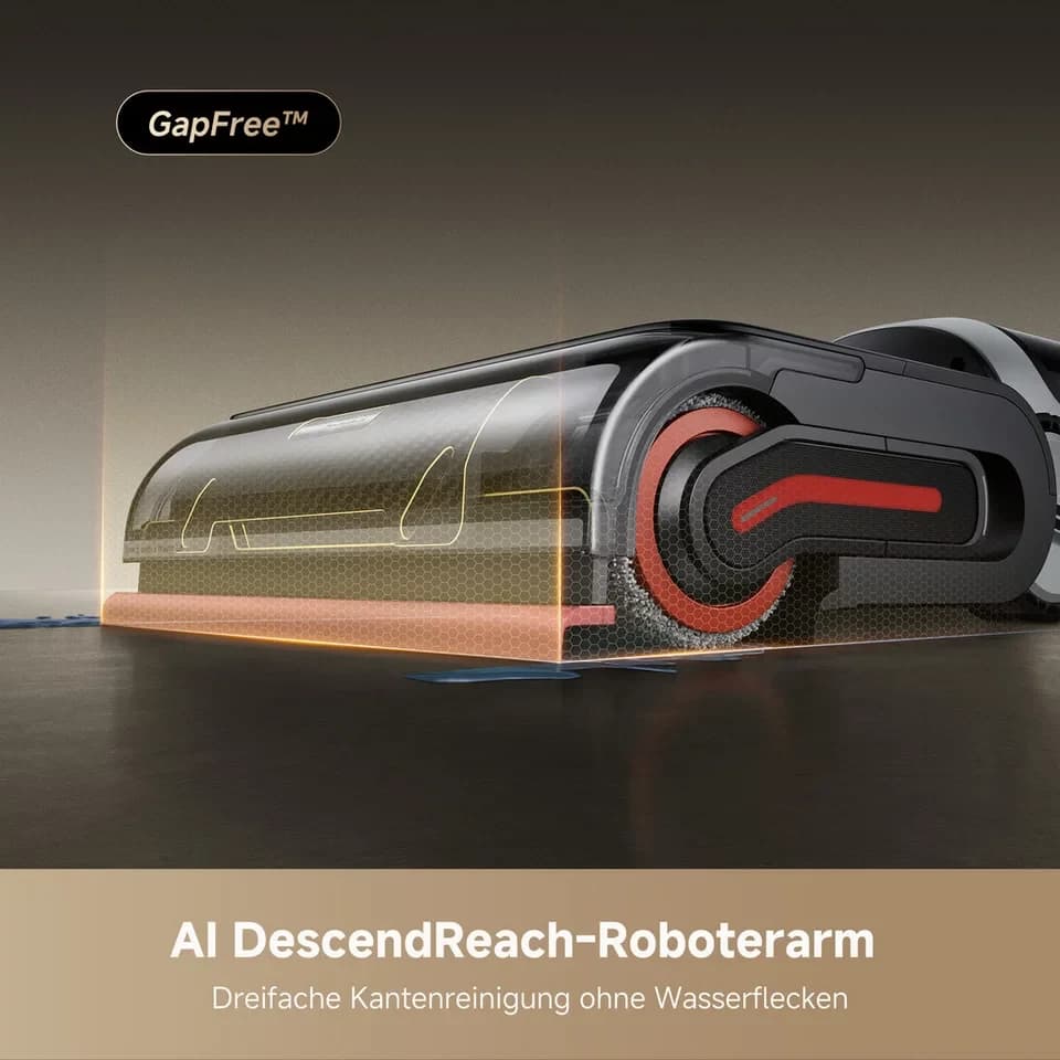 Dreame Nass-Trocken-Sauger H15 Pro Heat, 400 W, 22.000Pa Saugkraft, KI-gesteuerter Hebearm, selbstreinigende Bürste - Thumbnail 5