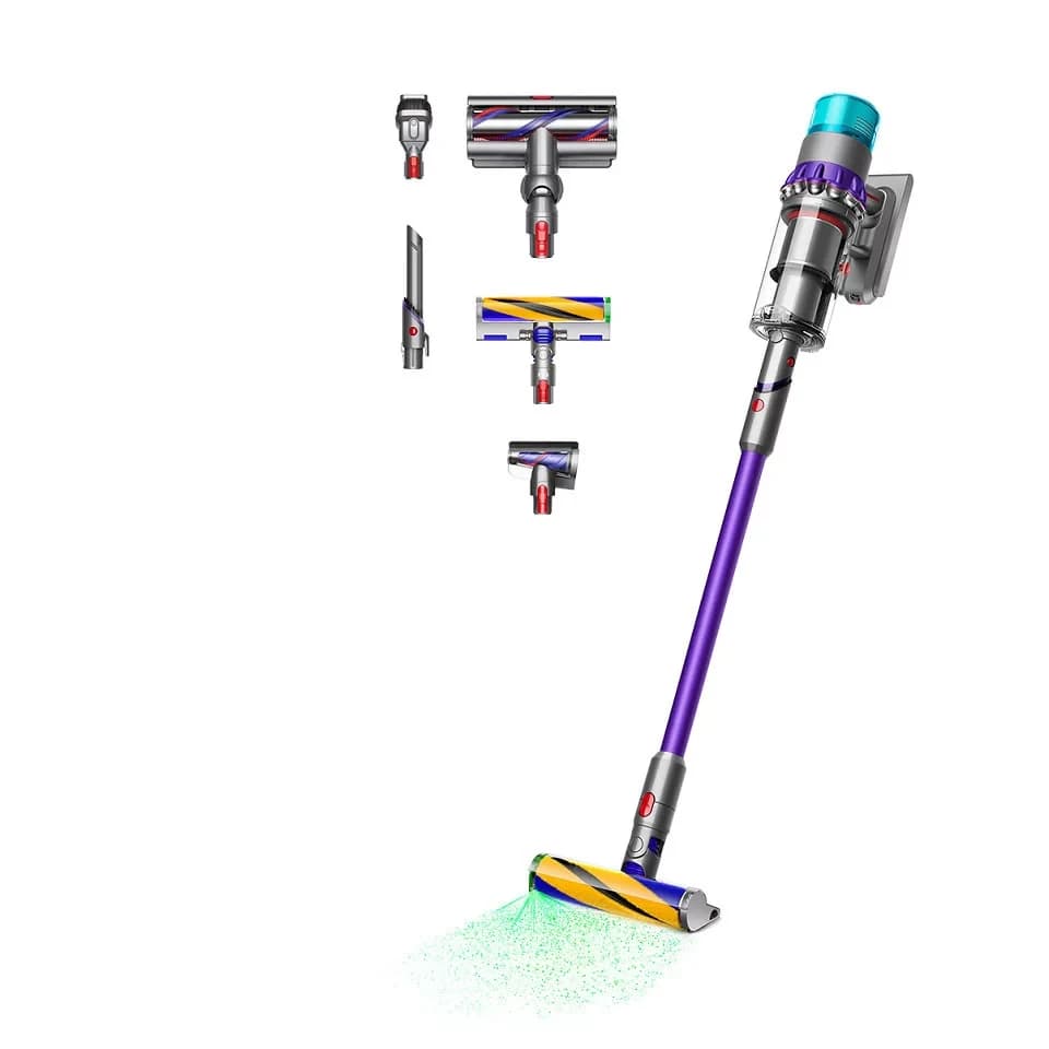 DYSON Akku-Hand-und Stielstaubsauger Dyson Gen5detect™ Absolute Nickel/Violett, 545 W, beutellos, 70 min Laufzeit, LED-Düse, Stauberkennungssensor