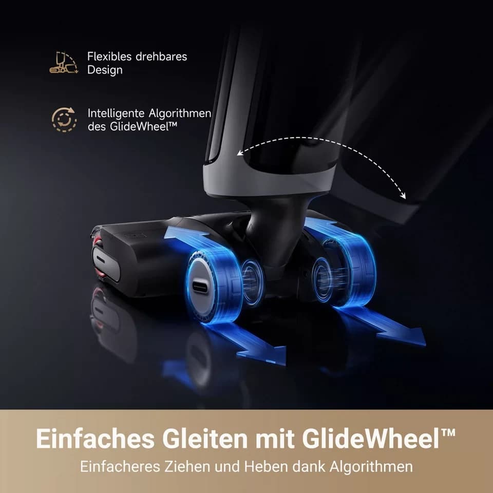 Dreame Nass-Trocken-Sauger Dreame H14pro mit 18.000 Pa Saugkraft, 400 W, Flexible und gründliche 180° Reinigung, schnelle Trocknung der Bürste - Thumbnail 10