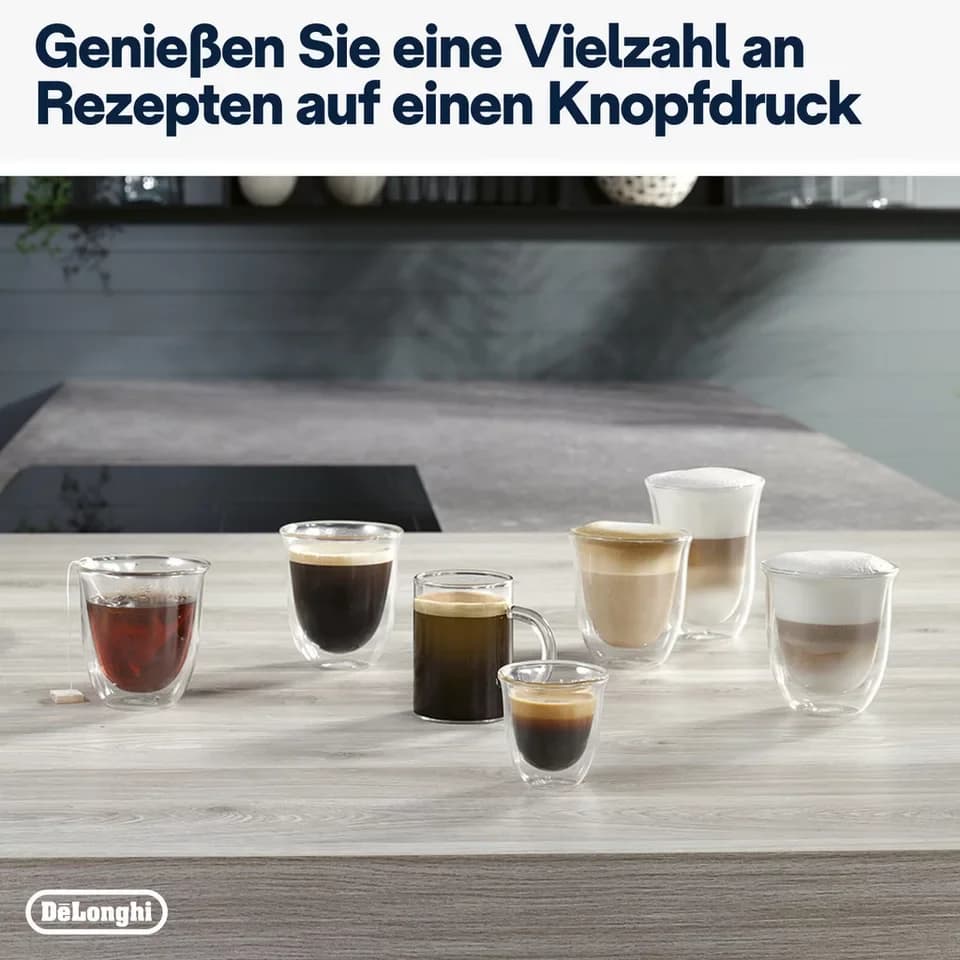 De'Longhi Kaffeevollautomat Magnifica Evo Next ECAM310.60.GB, Barista-Genuss per Touch, grau, MyLatteFunktion, 3 Benutzerprofile, LatteCrema Milchsystem, 10 Rezepte - Thumbnail 5