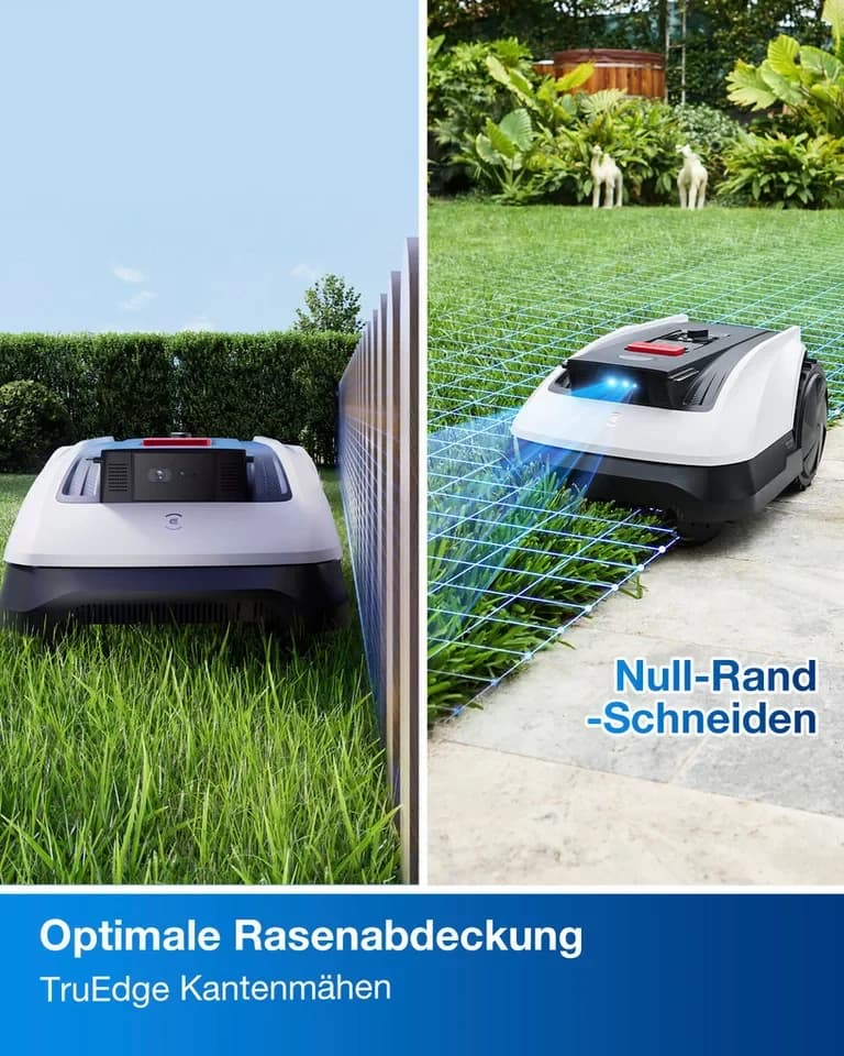 ECOVACS Rasenmähroboter GOAT O800 RTK, bis 800 m² Rasenfläche, (Packung), Steuerung per App, LiDAR-Enhanced RTK Navigation; Grundfarbe: weiß - Thumbnail 10