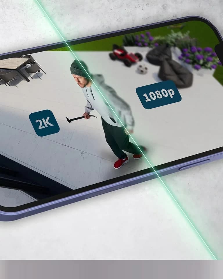 ARLO Überwachungskamera Pro 5 Überwachungskamera Aussen WLAN, 2K+ HDR Video - 4er Set - Thumbnail 3