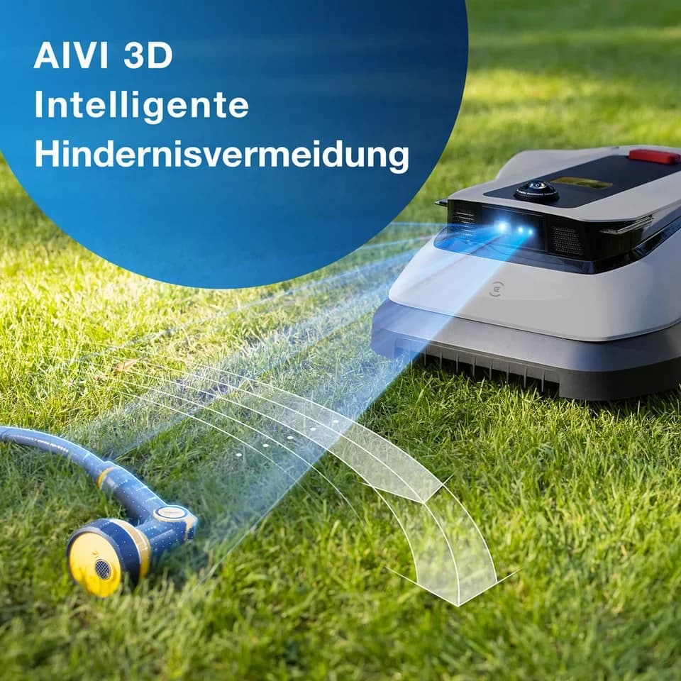 ECOVACS Rasenmähroboter GOAT G1-800 Grey, bis 800 m² Rasenfläche, (Set), mit intelligenter 3D-Hindernisvermeidung; Grundfarbe: grau - Thumbnail 4