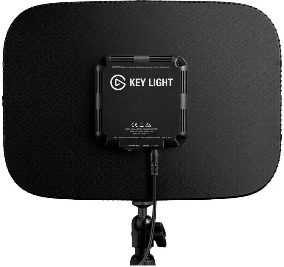 Elgato LED-Lichtsystem Key Light, Integriertes LED-Panel, 1 St., Kaltweiß bis Warmweiß (2900–7000 K), 2800 Lumen; WLAN-Steuerung; Stream Deck ready; Tischklemme - Thumbnail 2