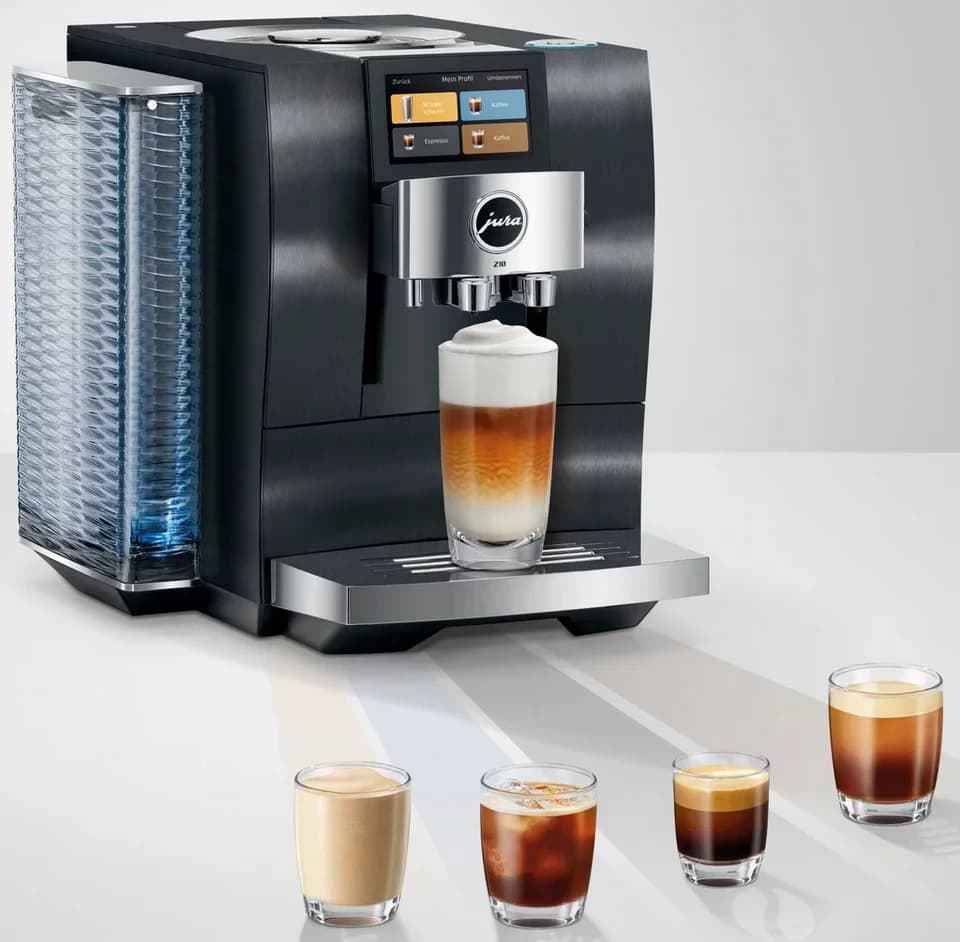 JURA Kaffeevollautomat 15609 Z10 (EB), Aluminium Black, 51 Spezialitäten, Touch, Light & Cold Brew - Thumbnail 6