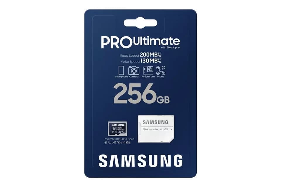 Samsung Pro Ultimate Speicherkarte (256 GB, Video Speed Class 30 (V30)/UHS Speed Class 3 (U3), 200 MB/s Lesegeschwindigkeit) - Thumbnail 8