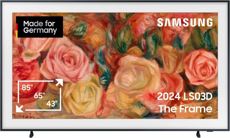 Samsung GQ75LS03DAU QLED-Fernseher (189 cm/75 Zoll, 4K Ultra HD, Smart-TV, The Frame, Mattes Display, Art Mode, Austauschbare Rahmen, Dolby Atmos)
