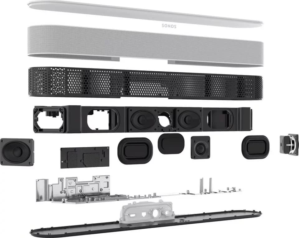 Sonos Beam Gen.2 Smarte TV Soundbar (WLAN (WiFi), 60 W, Dolby Atmos,AirPlay 2,Sprachsteuerung) - Thumbnail 9