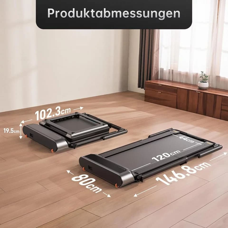 Kingsmith Laufband WalkingPad R3 Hybrid+ Klappbares Laufband, App Steuerung,Doppelfalttechnik,Manueller&automatischer Modus,1-12km/h - Thumbnail 6