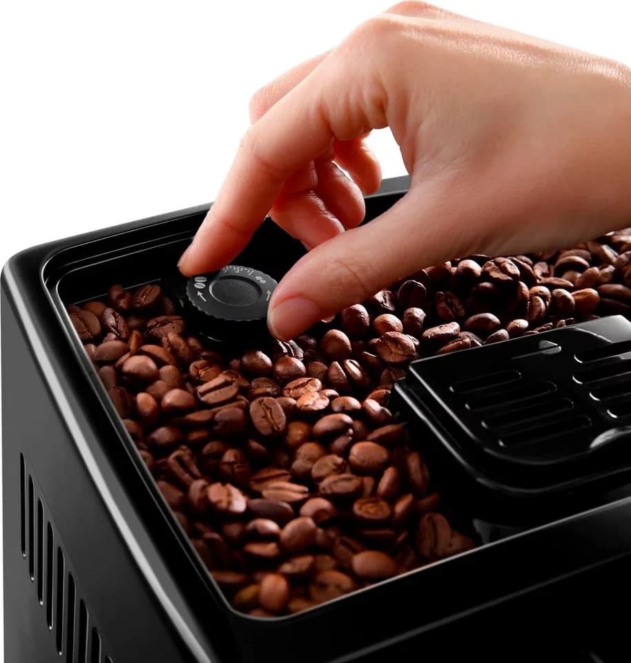 De'Longhi Kaffeevollautomat Dinamica ECAM356.57.B - 14 Kaffeegetränke mit perfektem Milchschaum, Kannen-Funktion (6 Tassen), Kegelmahlwerk (13-stufig), 5 Kaffeestärken - Thumbnail 4