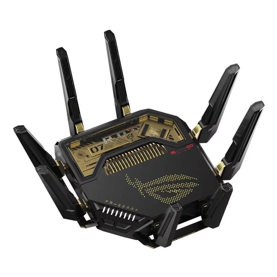 Asus WL-Router ROG 20th Edition GT-BE98 BE25000 WiFi7 WLAN-Router - Thumbnail 4