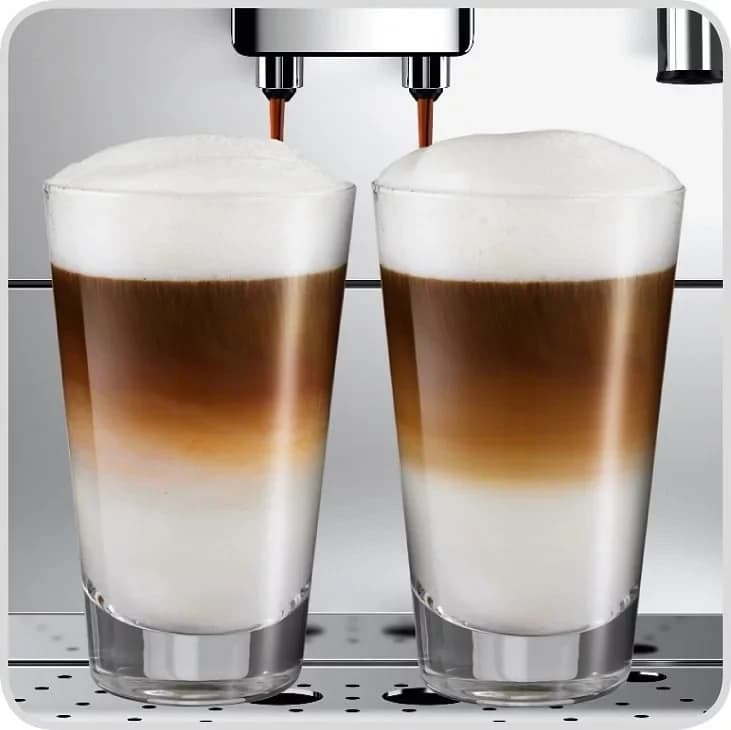 Melitta Kaffeevollautomat Solo® & Perfect Milk E957-203, silber/schwarz, Café crème&Espresso per One Touch, Milchsch&heiße Milch per Drehregler - Thumbnail 8