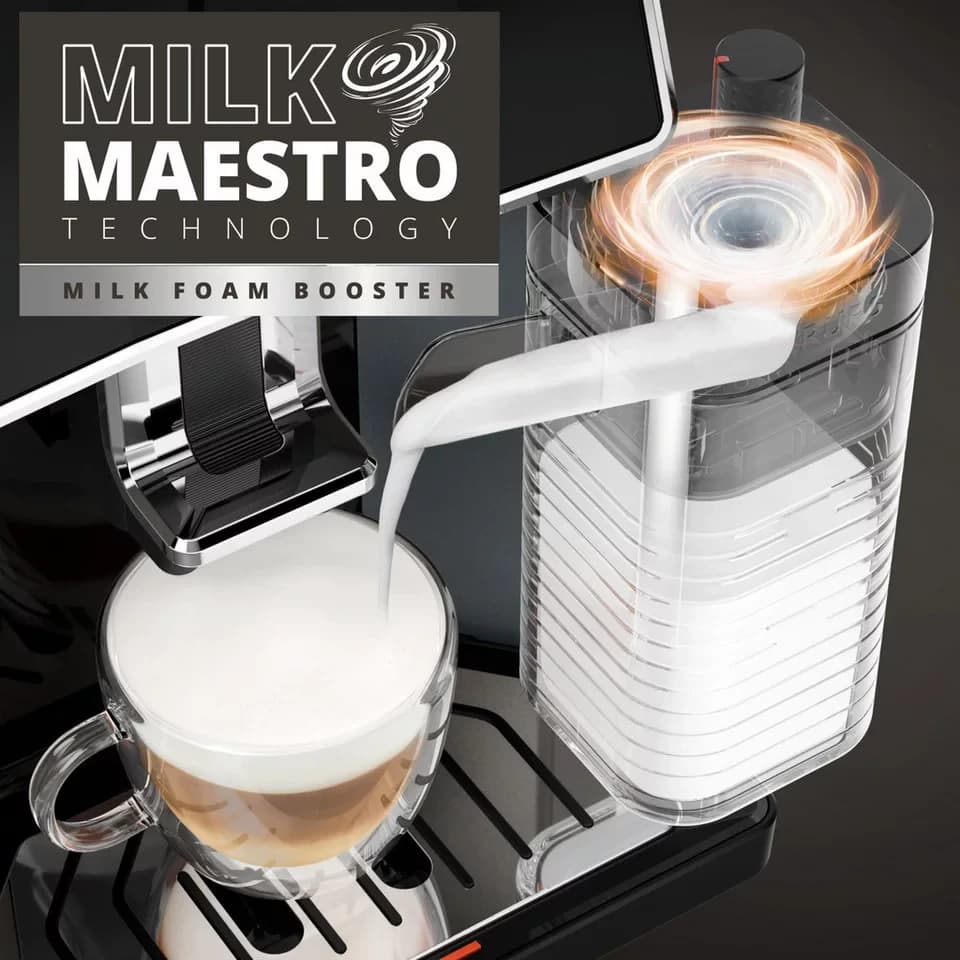 Krups Kaffeevollautomat EA9129 Sensation Milk, 6 Kaffee- und Milchspezialitäten, aut. Reinigung, Metall-Brühgruppe - Thumbnail 3