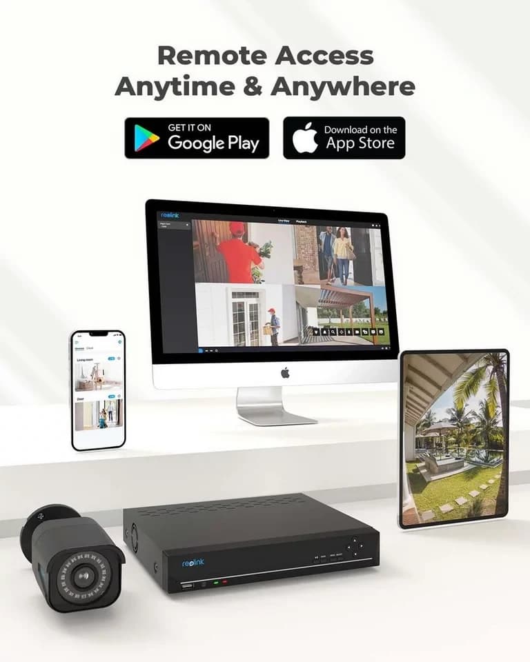 Reolink Überwachungskamera 4K PoE Überwachungskamera Set RLK8-810B4-A (AuBenbereich, Innenbereich, 8CH 2TB HDD NVR,4X PoE IP Kamera, Personen-/Fahrzeug-/Tiererkennung) - Thumbnail 8