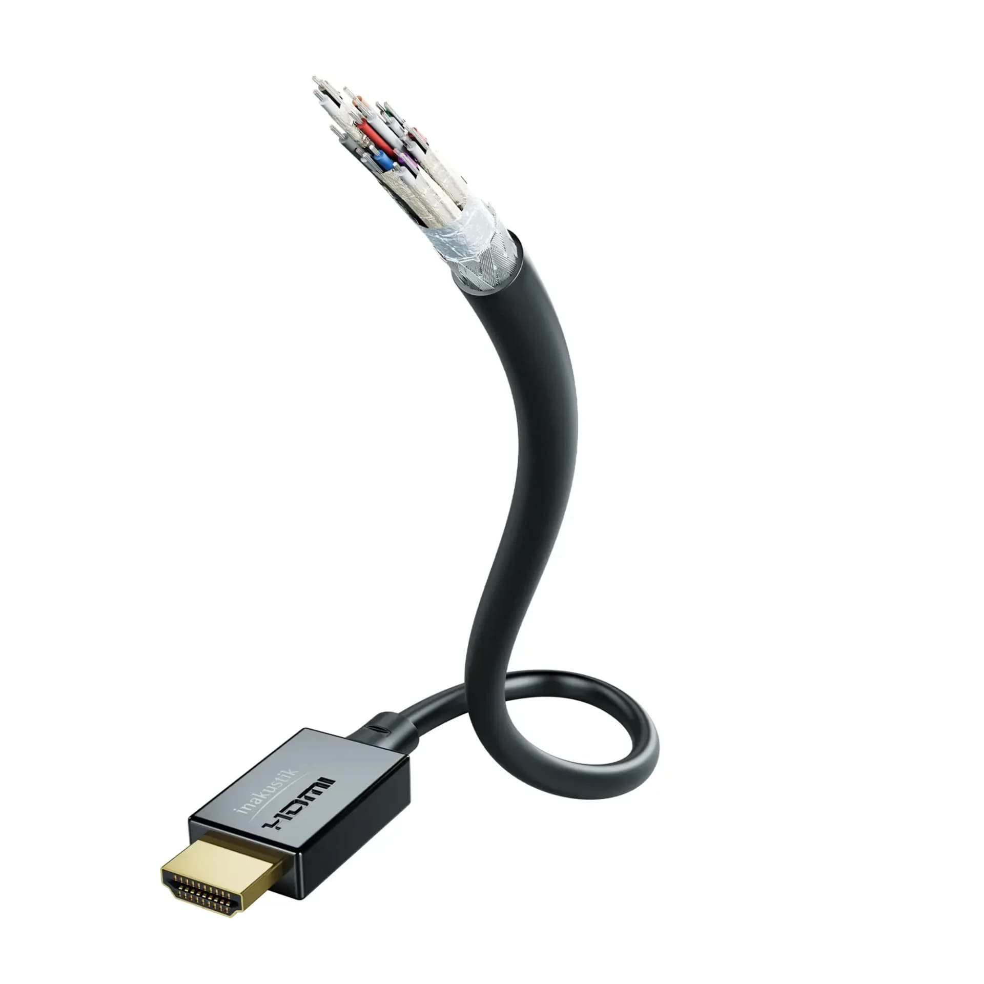in-akustik Star II HDMI-Kabel, HDMI 2.1b Ultra High Speed, 48 Gbit/s, 3,0 m, schwarz