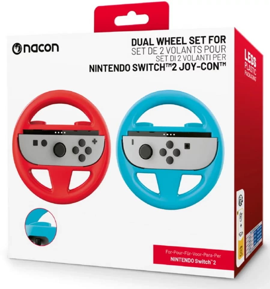 nacon für Nintendo Switch 2 Wheel Duo Pack Lenkrad Aufnahme Joy-Con NA028249 Zubehör Nintendo - Thumbnail 2