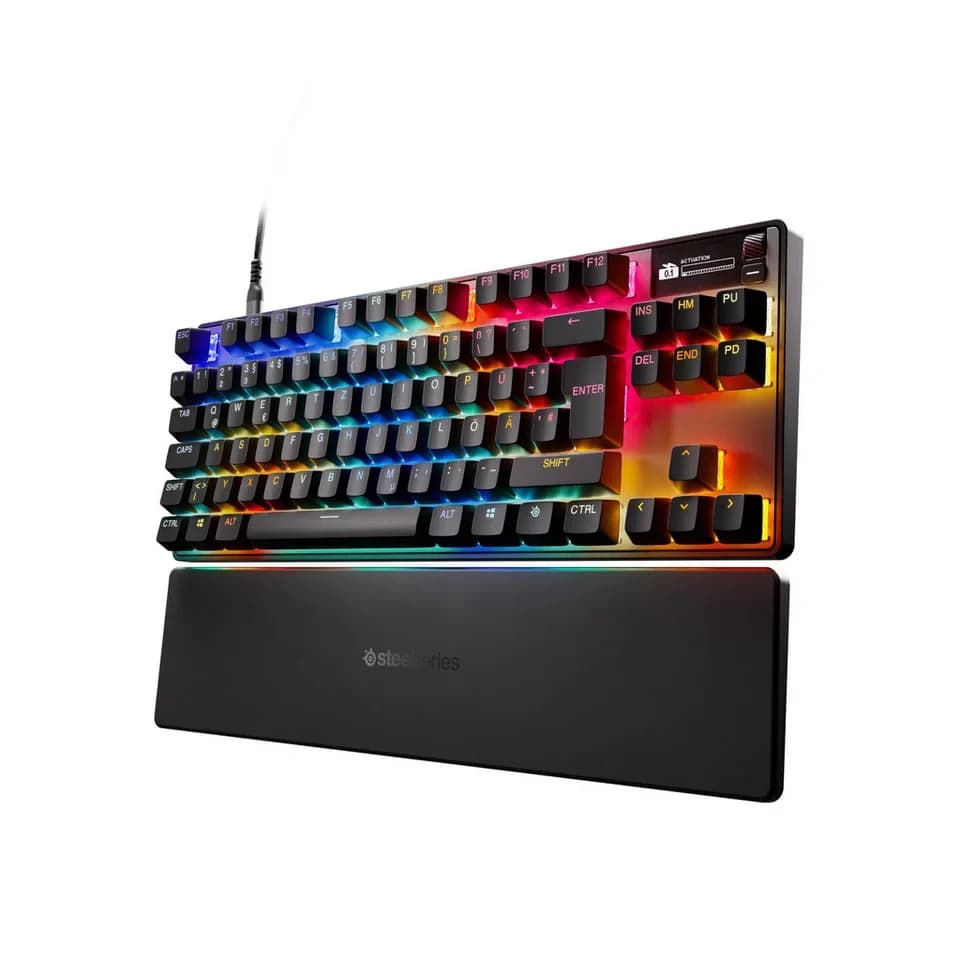 SteelSeries Apex Pro TKL Gen 3 DE Tastatur (OmniPoint 3.0, RGB-Beleuchtung, Kompakt, verstelbare Schalter)