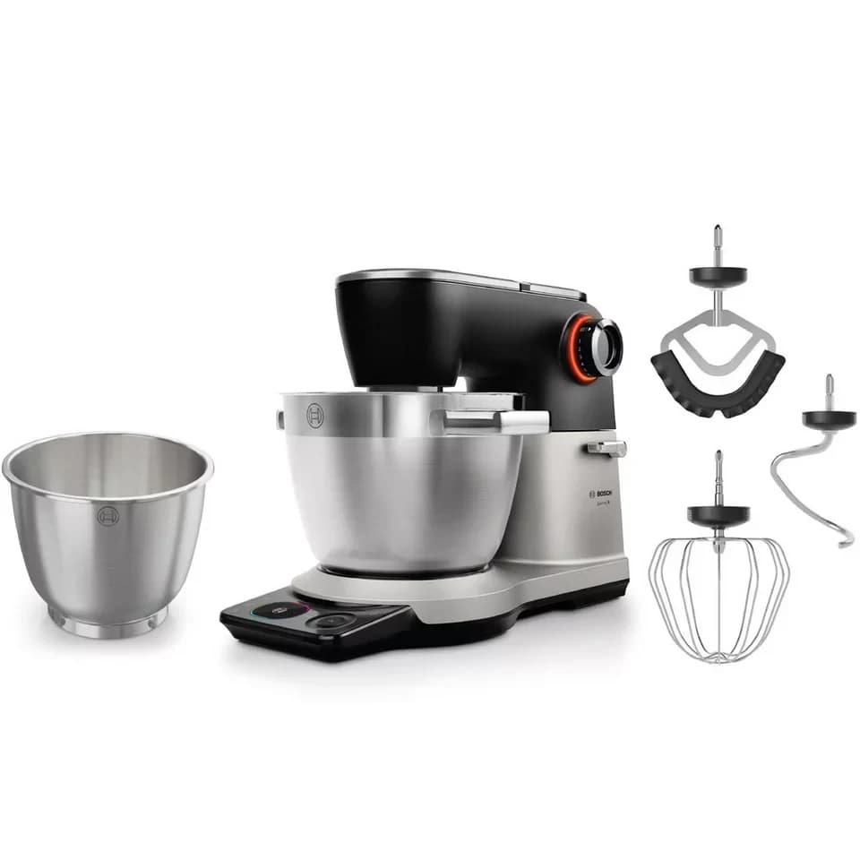 BOSCH Küchenmaschine Küchenmaschine Serie 8, MUMS8ZS18, XL 6 L Edelstahlschüssel, Waage, 1800 W, 10,2 l Schüssel, 7 Automatikprogramme, Timer, Vollmetallgehäuse, Edelstahl-Rührer