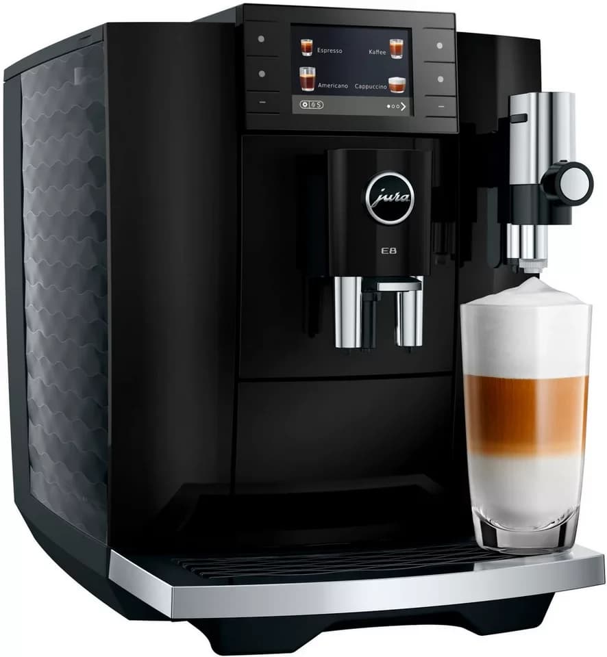 JURA Kaffeevollautomat 15745 E8 (ED), Piano Black, 27 Spezialitäten, WiFi, Hot & Light Brew, Sweet - Thumbnail 2