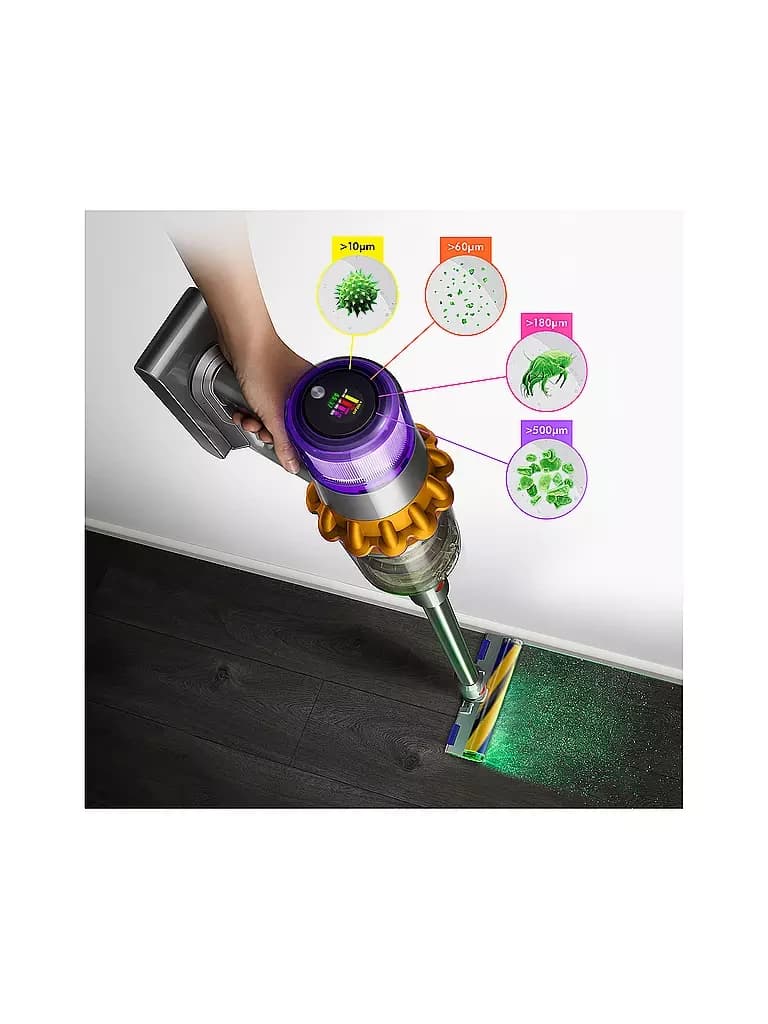Dyson V15 Detect Absolute Akku-Staubsauger (gelb/nickel) - Thumbnail 3