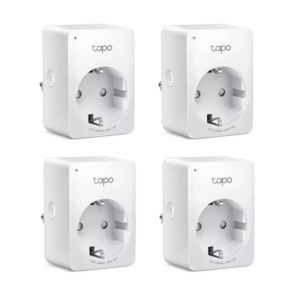 tp-link WLAN-Steckdose Tapo P110 Smart Wi-Fi Socket mit Energy Monitoring (4-Pack), max. 3680 W, 4-St.