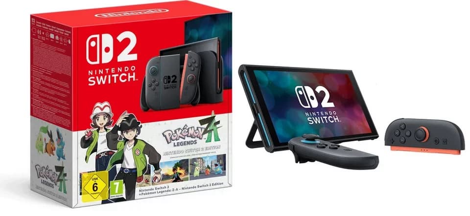 Nintendo Switch 2 Nintendo Switch 2 Konsole Bundle mit Pokemon-Legenden Z-A (Code)