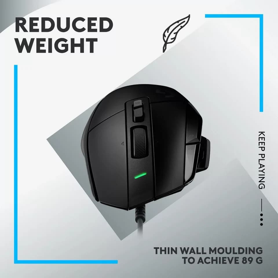 Logitech Logitech Gaming G502 X, Gaming-Maus, (HERO 25K) Maus (kabelgebunden) - Thumbnail 6