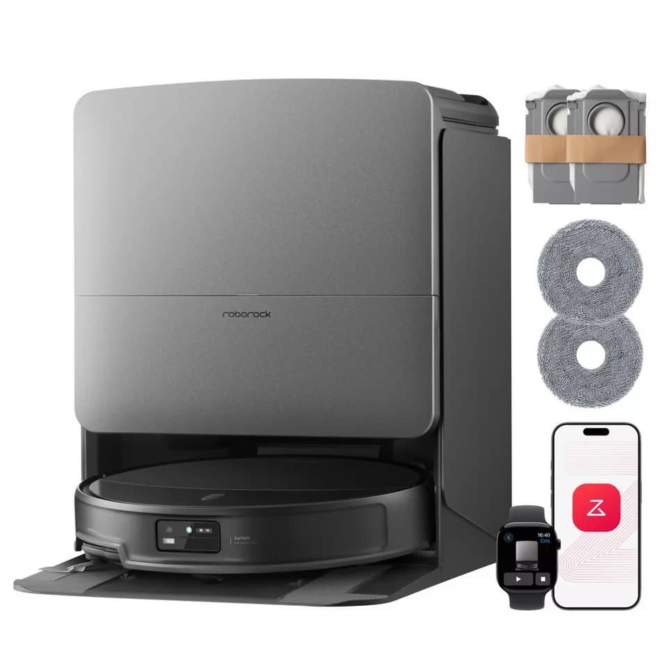 Roborock Saugroboter mit Wischfunktion roborock Saros 20, 36.000 Pa, Brandneues RockDock, AdaptiLift Chassis 3.0, 7,95cm Ultra-Slim Design,StarSight System 2.0