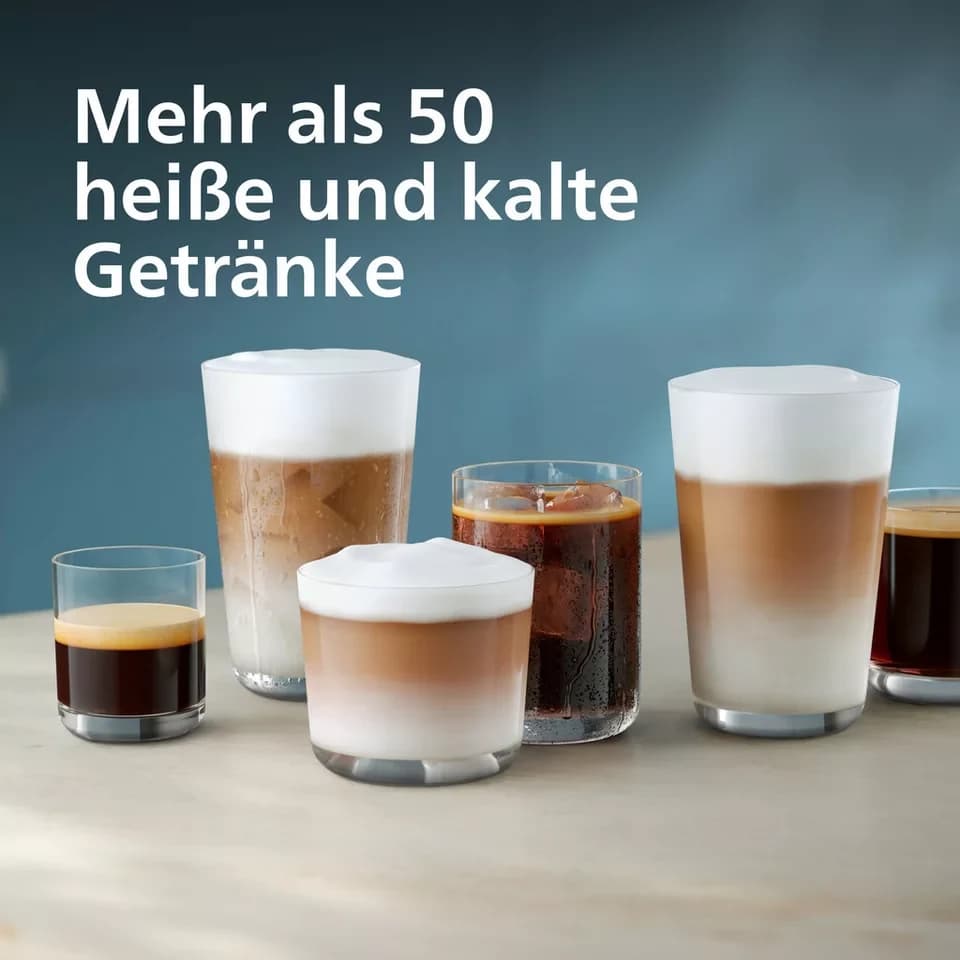 Philips Kaffeevollautomat EP8757/20 8000 Series LatteGo Pro Café Aromis, 50 Getränke (heiß oder eisgekühlt), LatteGo Pro-Milchsystem, BrewExtract Technologie, appfähig - Thumbnail 5