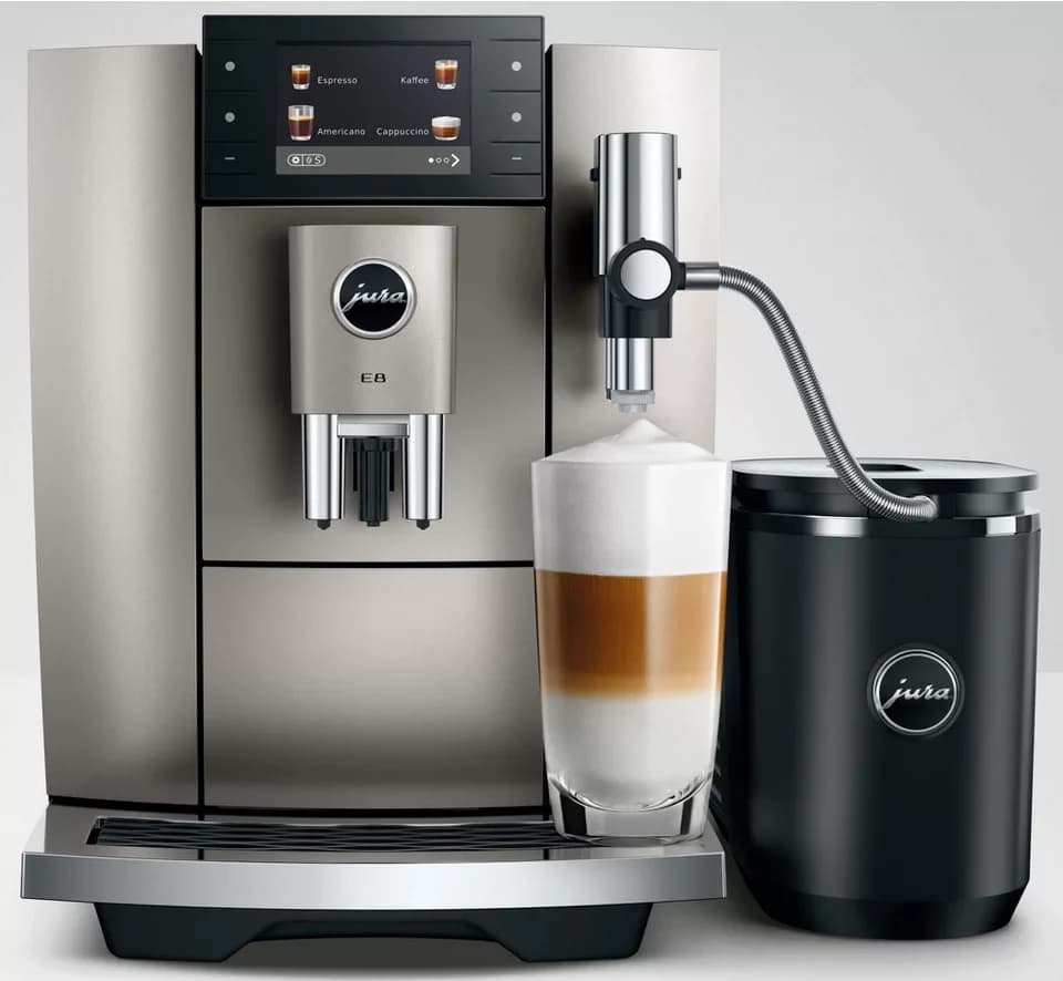 JURA Kaffeevollautomat 15712 E8 (ED), Midnight Silver, 27 Spezialitäten, WiFi, Hot & Light Brew, Sweet - Thumbnail 5