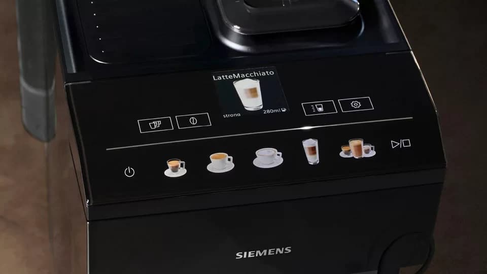 SIEMENS Kaffeevollautomat EQ500 classic TP513D09, viele Kaffeespezialitäten, OneTouch-Funktion, intuitives Farbdisplay, automatische Dampfreinigung, schwarz - Thumbnail 3