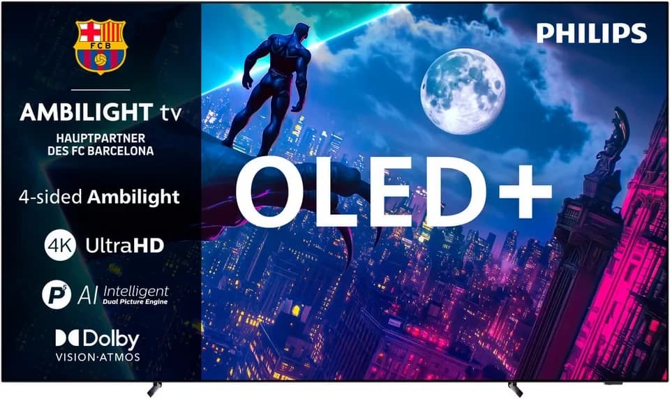 Philips 65OLED950/12 OLED-Fernseher (164 cm/65 Zoll, 4K Ultra HD, Smart-TV, Google TV, Ambilight, P5 AI, Dolby Vision & Atmos, Google TV, High-End Gaming)